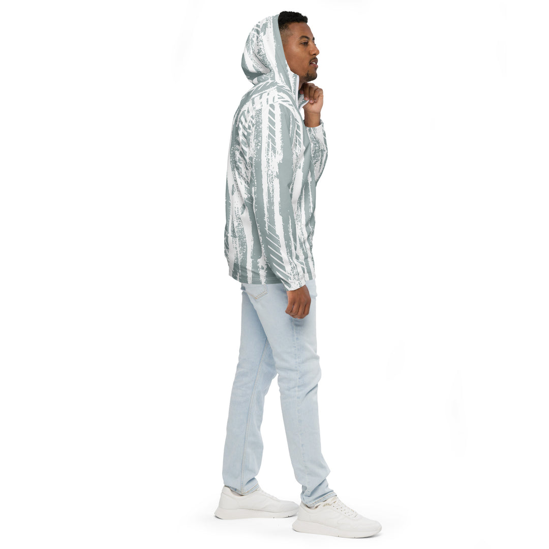 Men’s Windbreaker - White-Grey Sprint