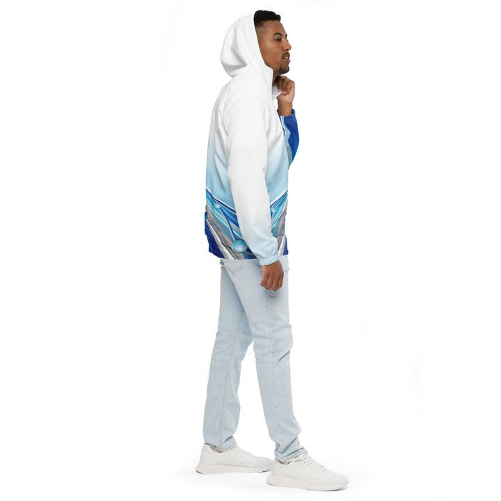 Men’s Windbreaker - White-Blue Jet