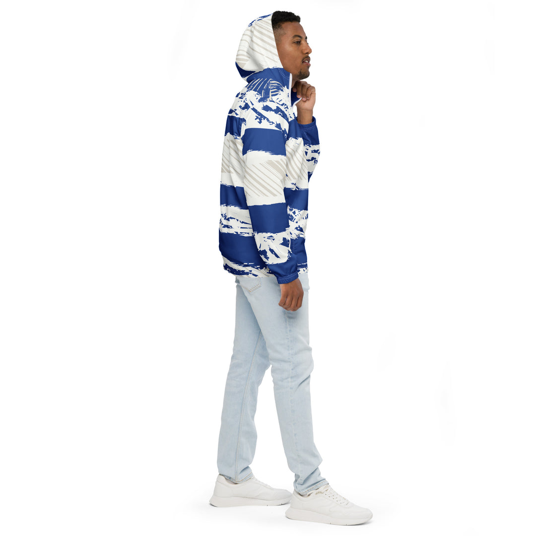 Men’s Windbreaker - White-Bllue Sailor