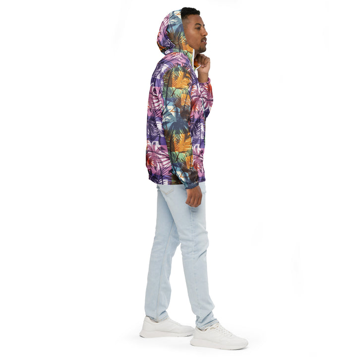 Men’s Windbreaker - Rainbow Palms