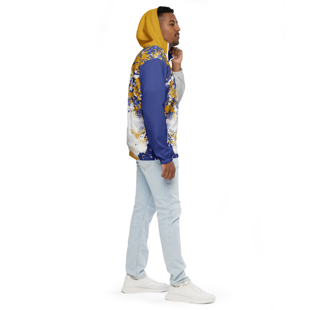 Men’s Windbreaker - White-Blue Breaker