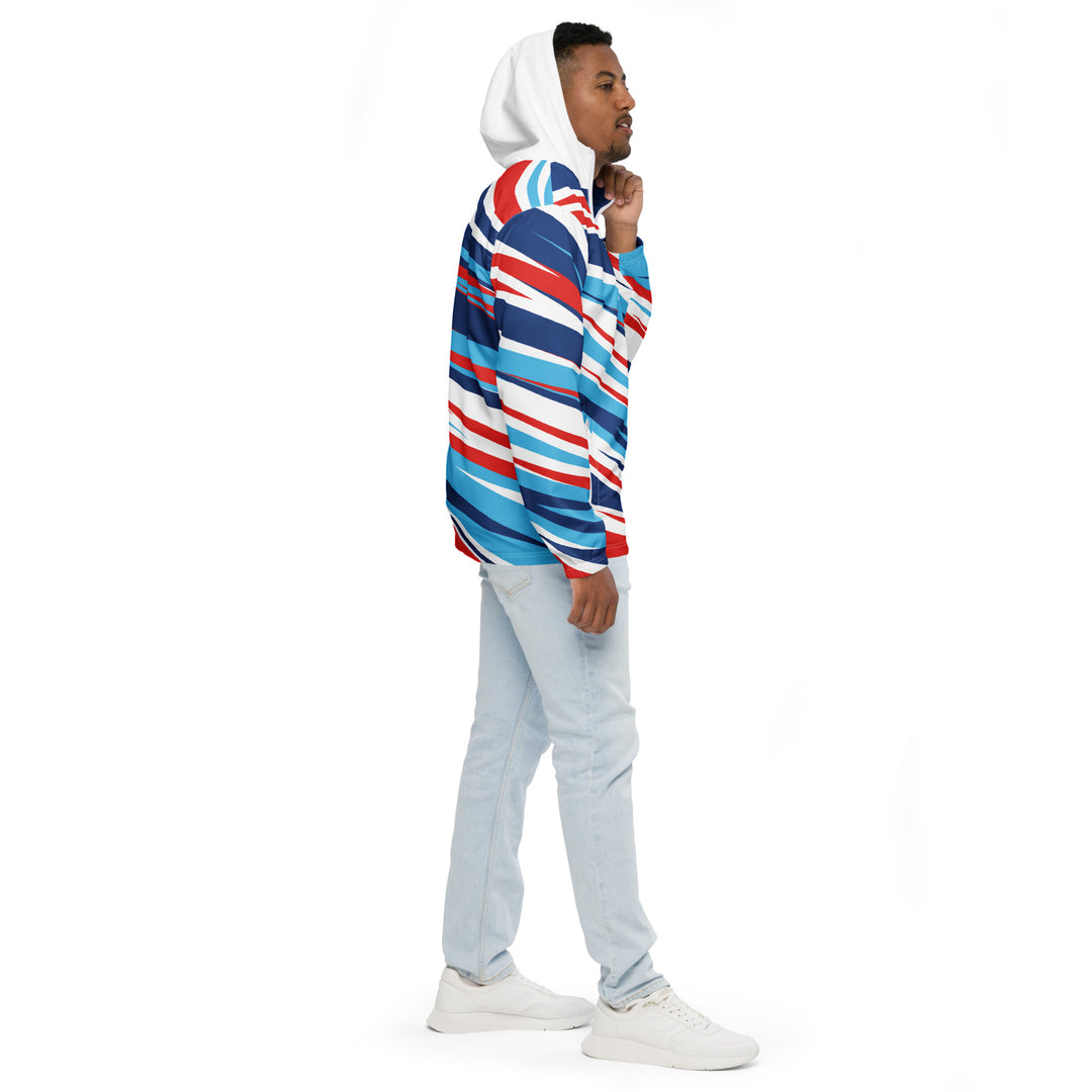 Men’s Windbreaker - Red-Blue Speed