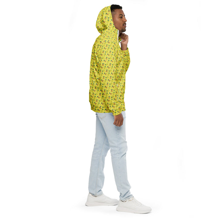 Men’s Windbreaker - Yellow Pineapple