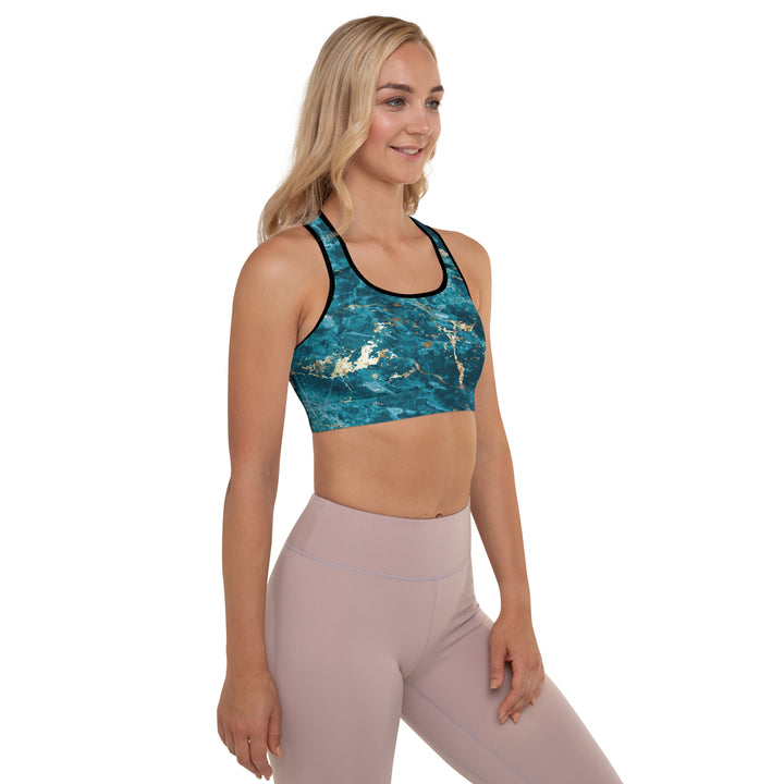 Padded Sports Bra - Blue Energy