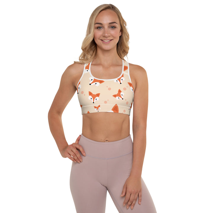 Padded Sports Bra - Beige Fox