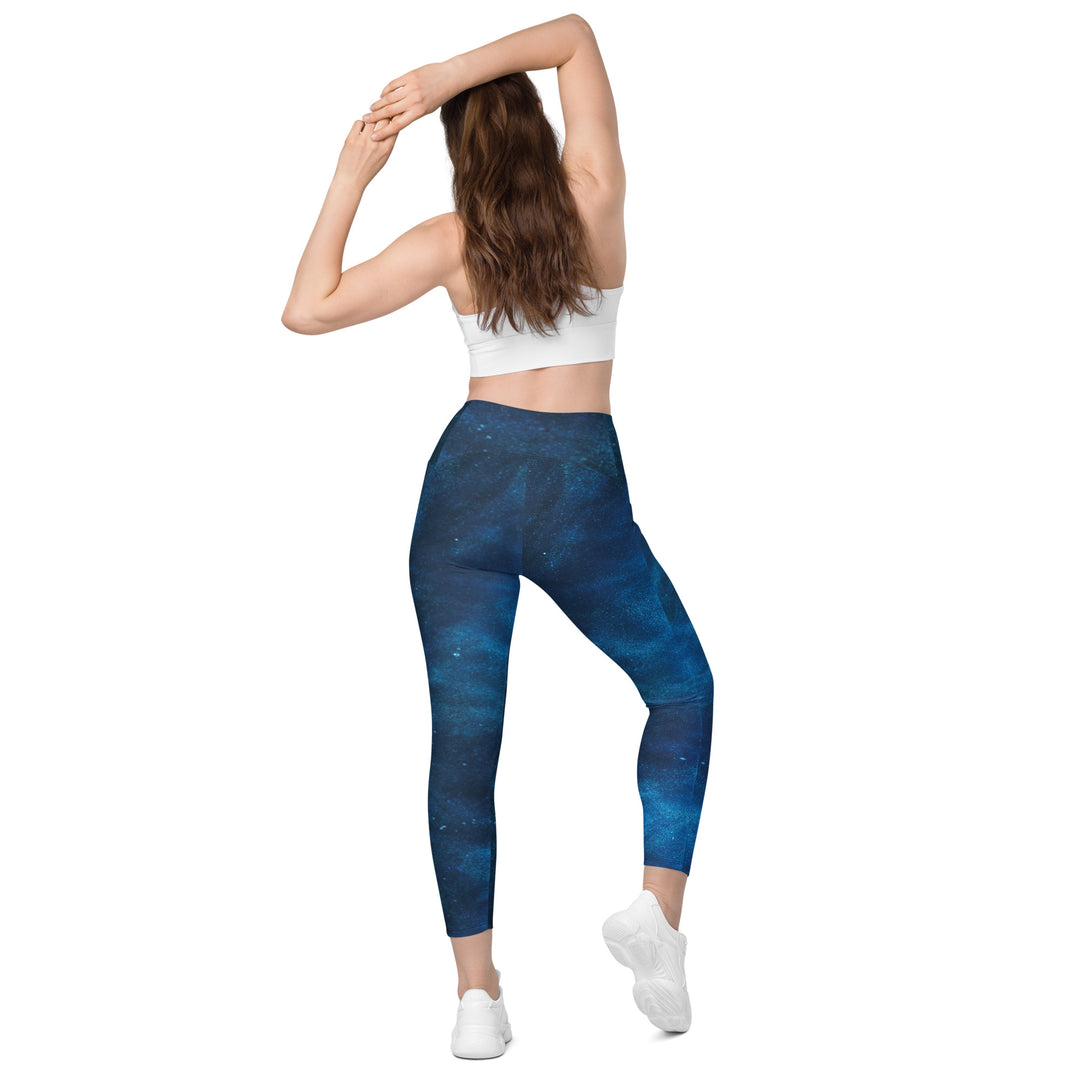 Leggings with pockets - Blue Powder