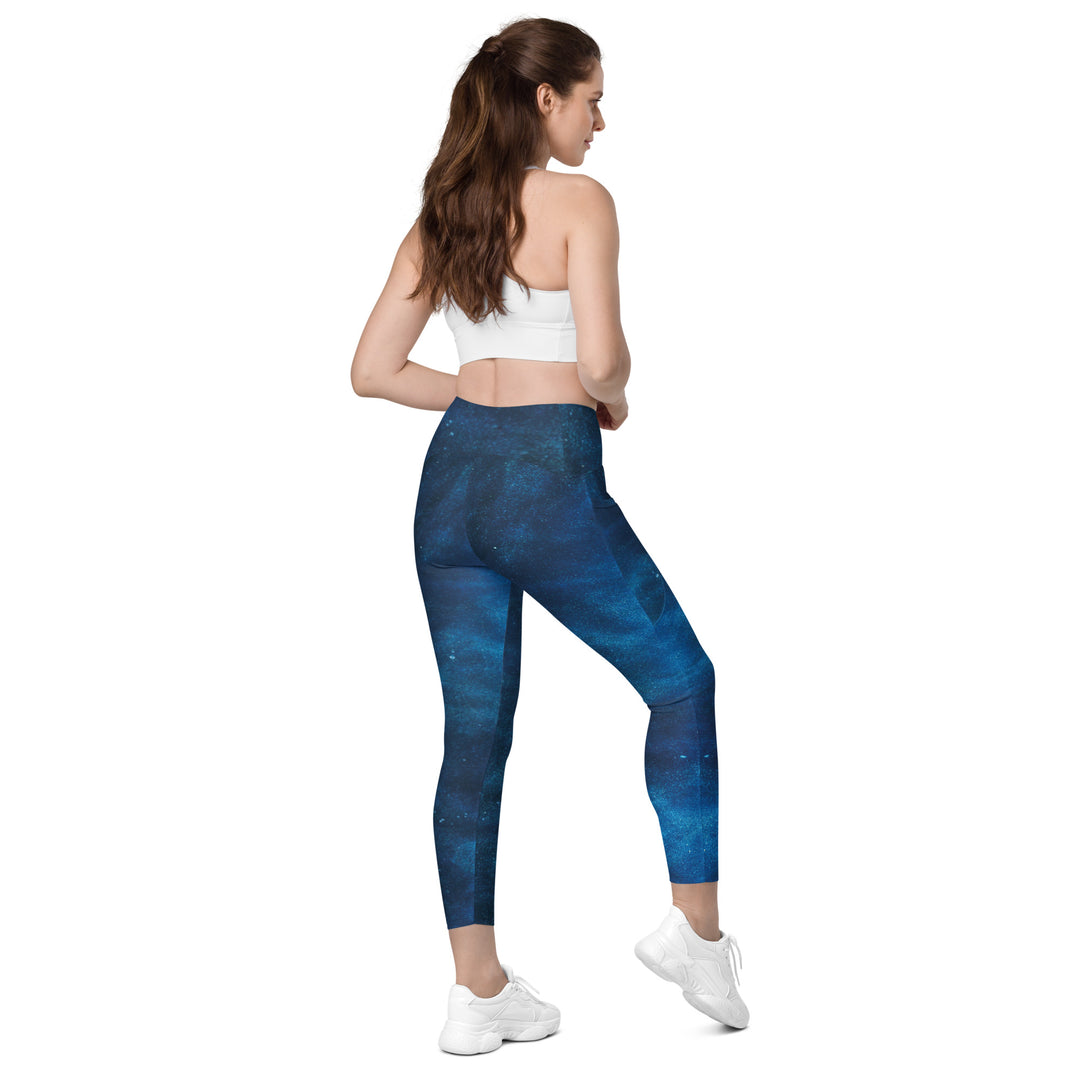 Leggings with pockets - Blue Powder