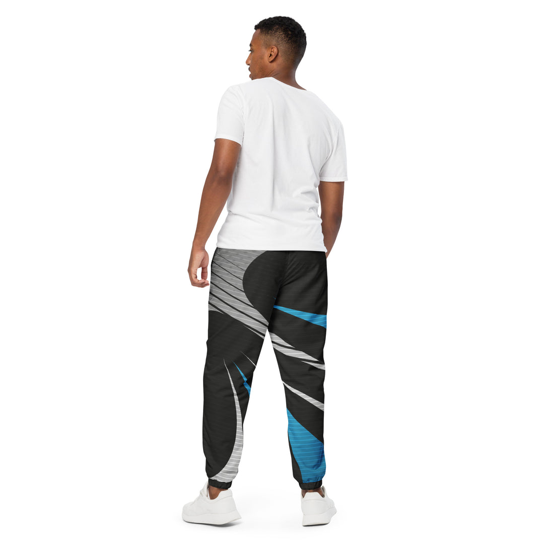 Unisex Track Pants - Black-Blue Swing