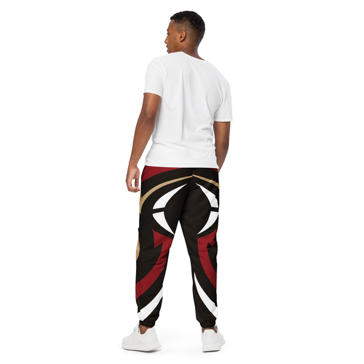 Unisex Track Pants - Red-Black Bull