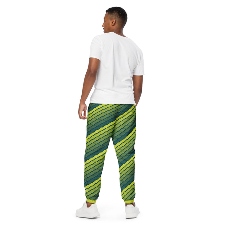 Unisex Track Pants - Green-Yellow Rise