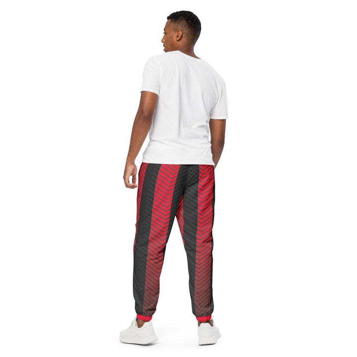 Unisex Track Pants - Red-Black Arrow