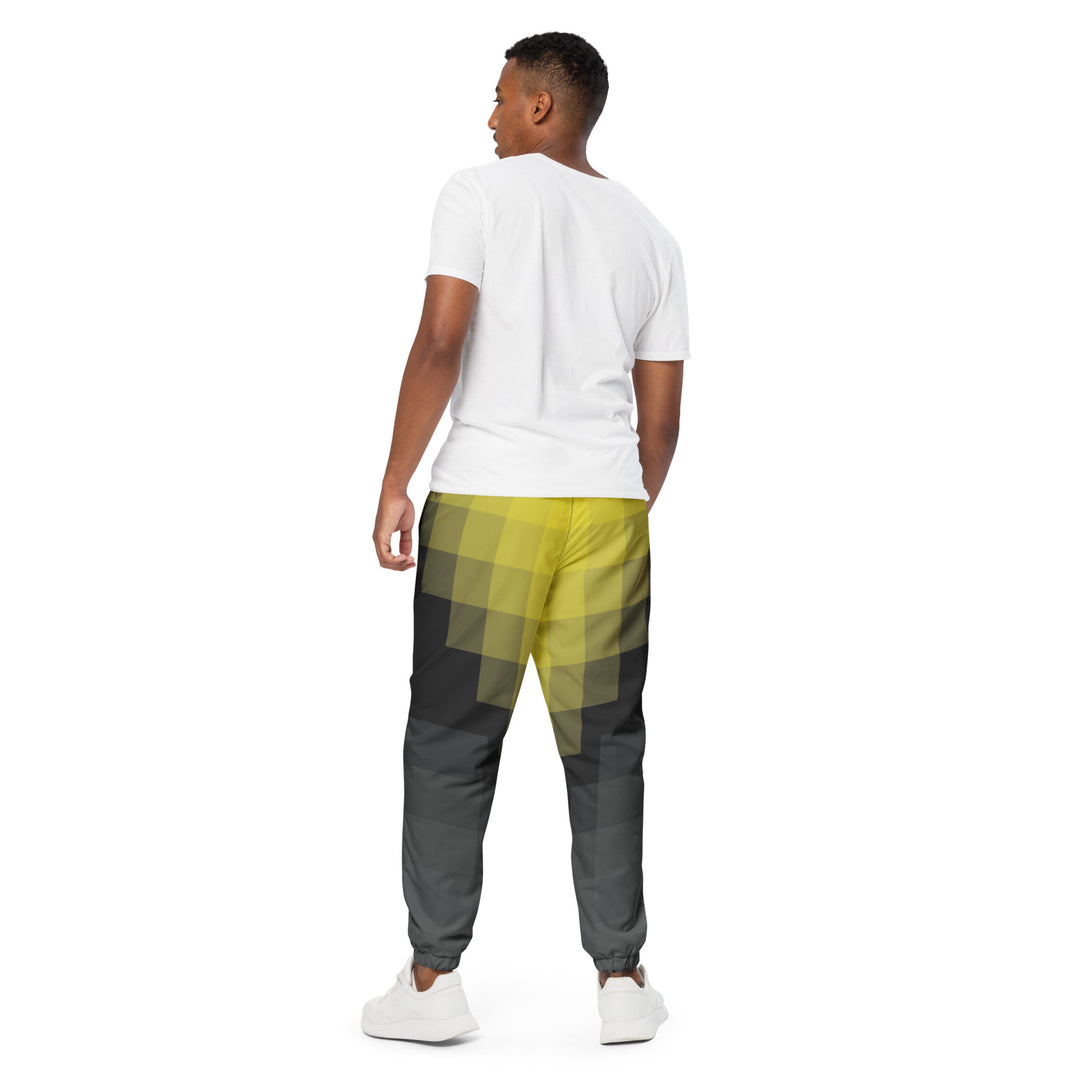 Unisex Track Pants - Yellow-Black Clarity