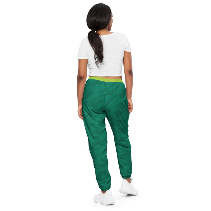 Unisex Track Pants - Green Italic