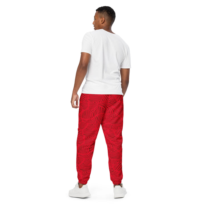 Unisex Track Pants - Red Leaves