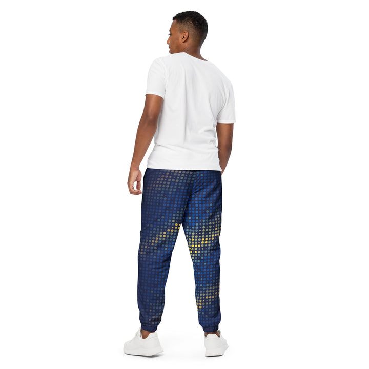 Unisex Track Pants - Blue-Yellow Points