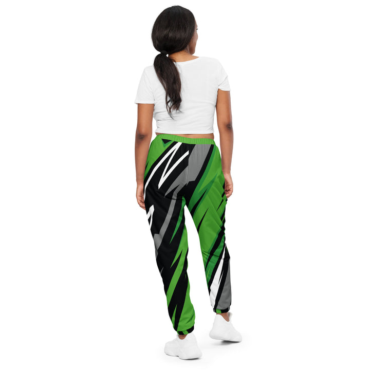 Unisex Track Pants - Green-Black Racing