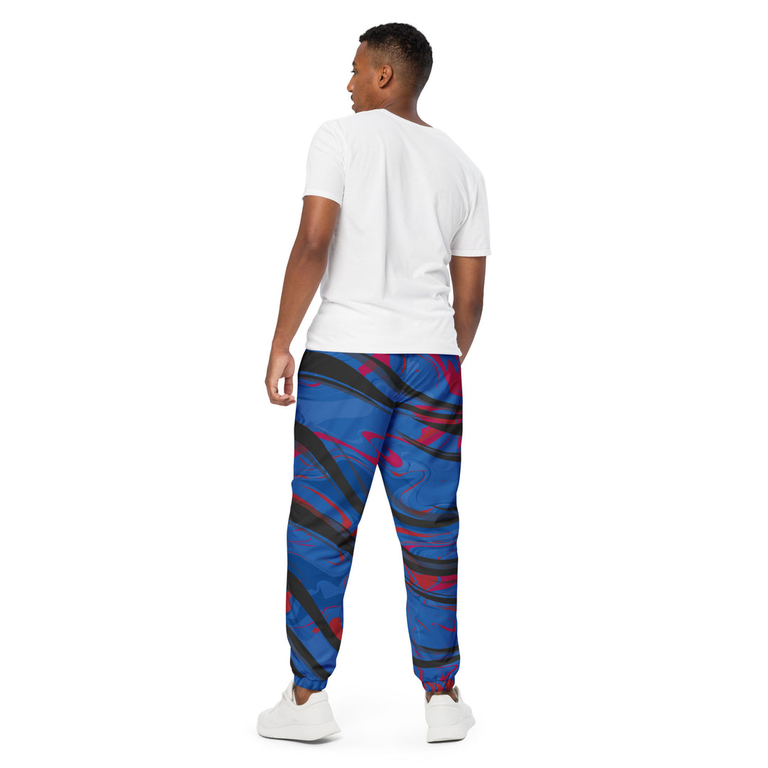 Unisex Track Pants - Blue-Red Away