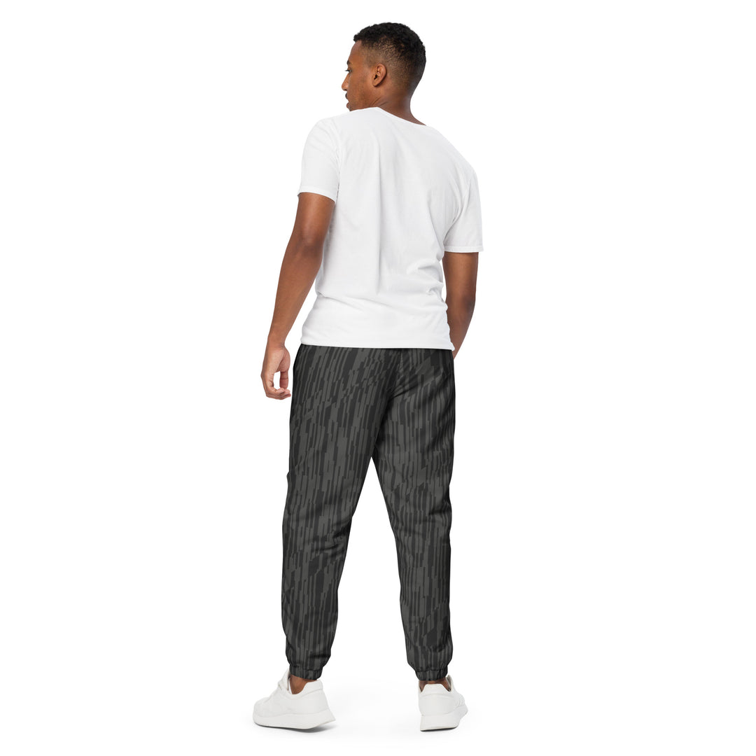 Unisex Track Pants - Black-Grey Crust