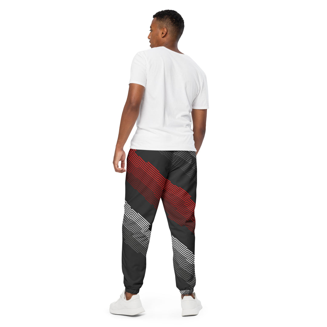 Unisex Track Pants - Black-Red Award