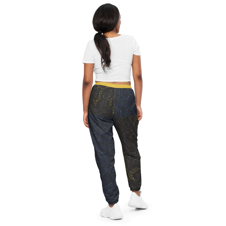 Unisex Track Pants - Blue-Yellow Chart