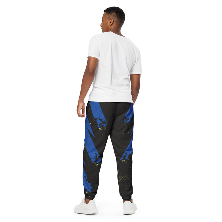 Unisex Track Pants - Black-Blue Suit