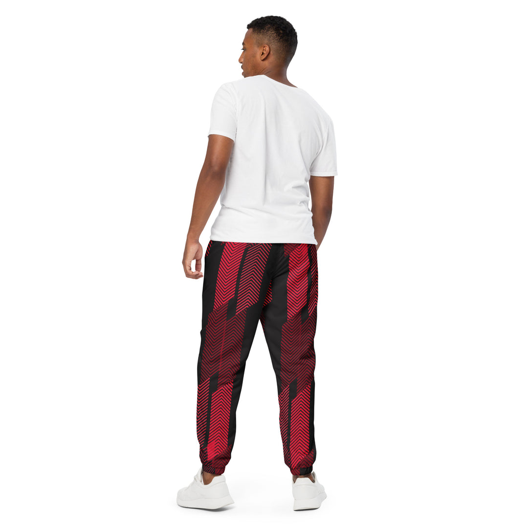 Unisex Track Pants - Red-Black Track