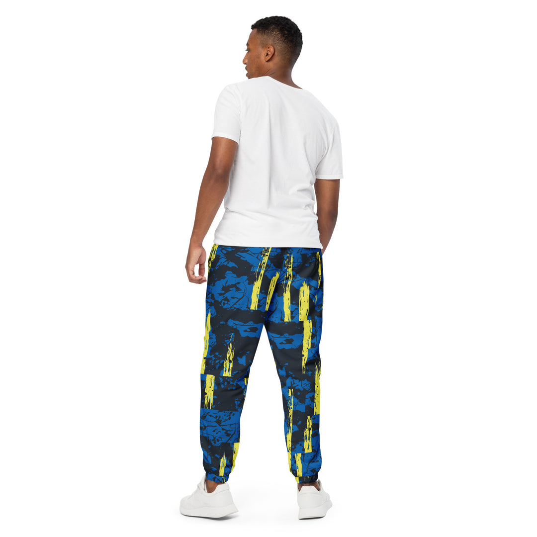 Unisex Track Pants - Blue-Yellow Forest