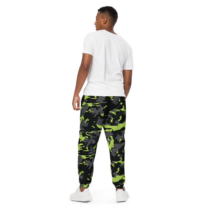 Unisex Track Pants - Black-Green Cover