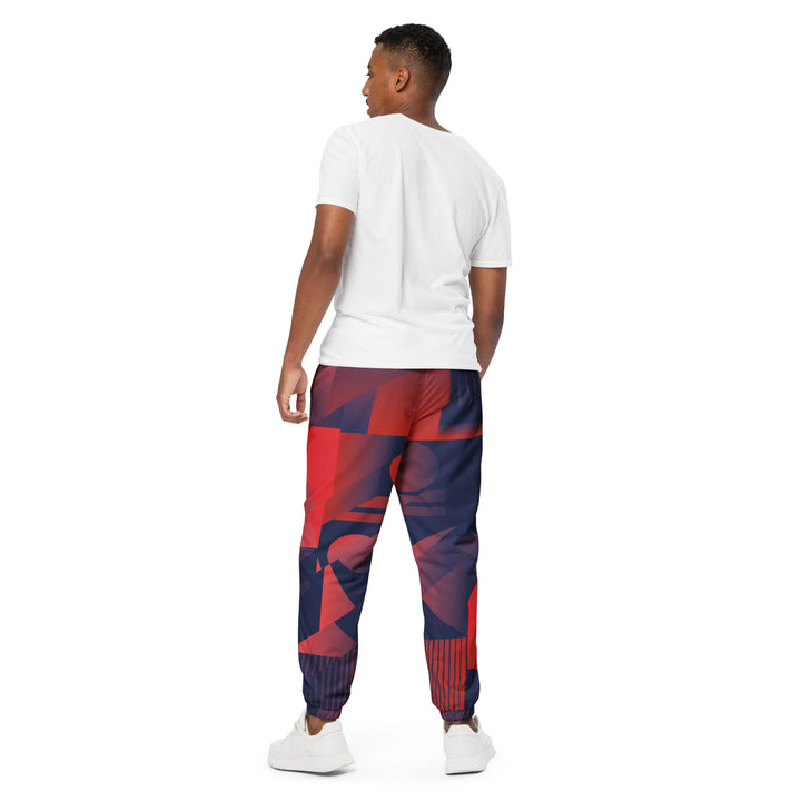 Unisex Track Pants - Blue-Red Vision