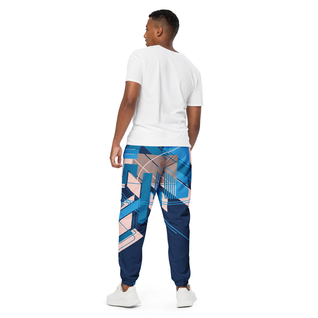 Unisex Track Pants - Blue-Pink Hover