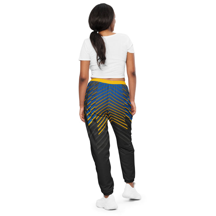 Unisex Track Pants - Grey-Yellow Energy