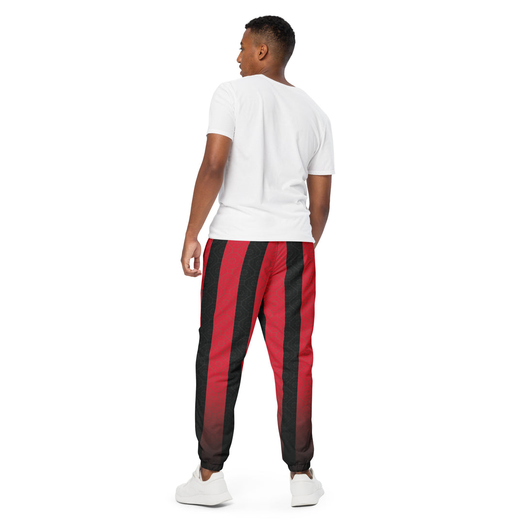 Unisex Track Pants - Black-Red Pillar