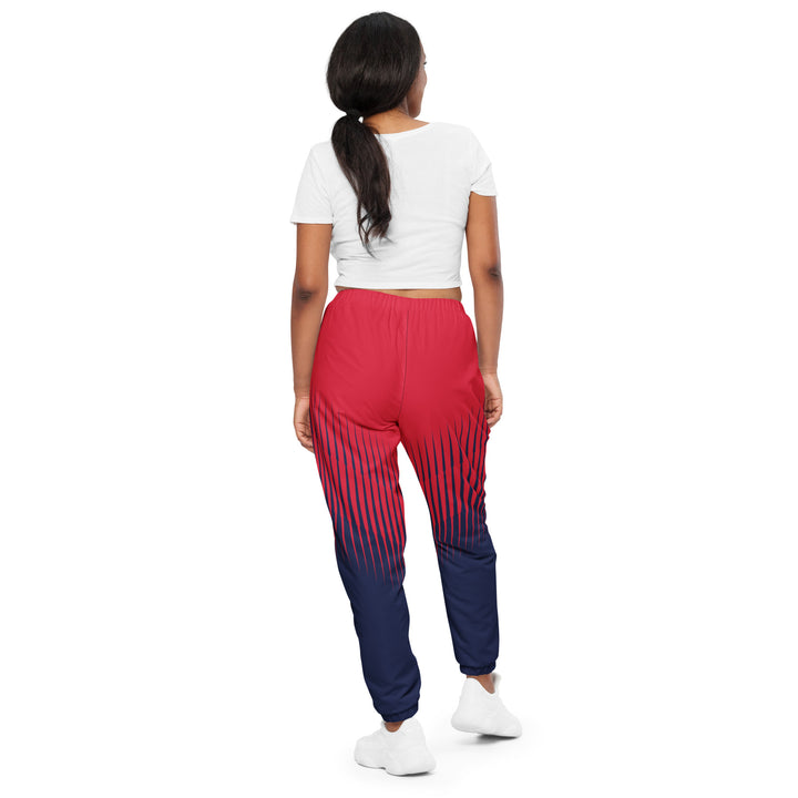 Unisex Track Pants - Red-Blue Barrier