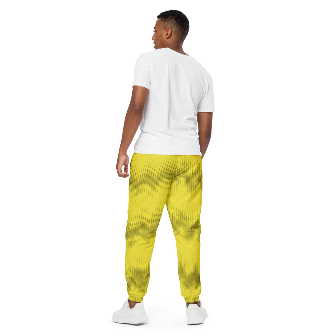 Unisex Track Pants - Yellow-Black Saw