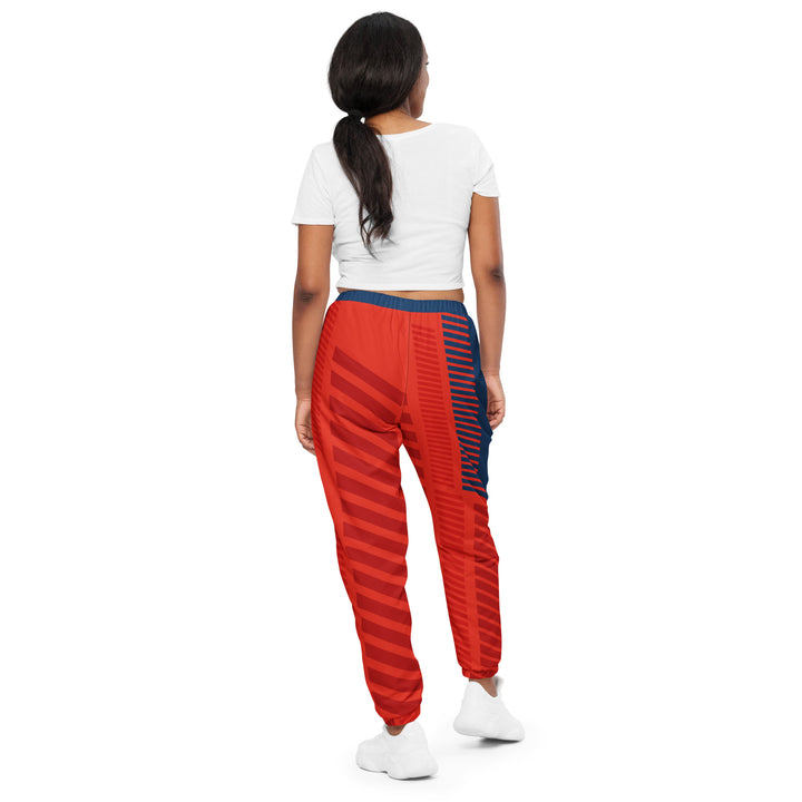 Unisex Track Pants - Red-Blue Track