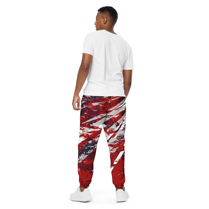 Unisex Track Pants - Red-White Phoenix