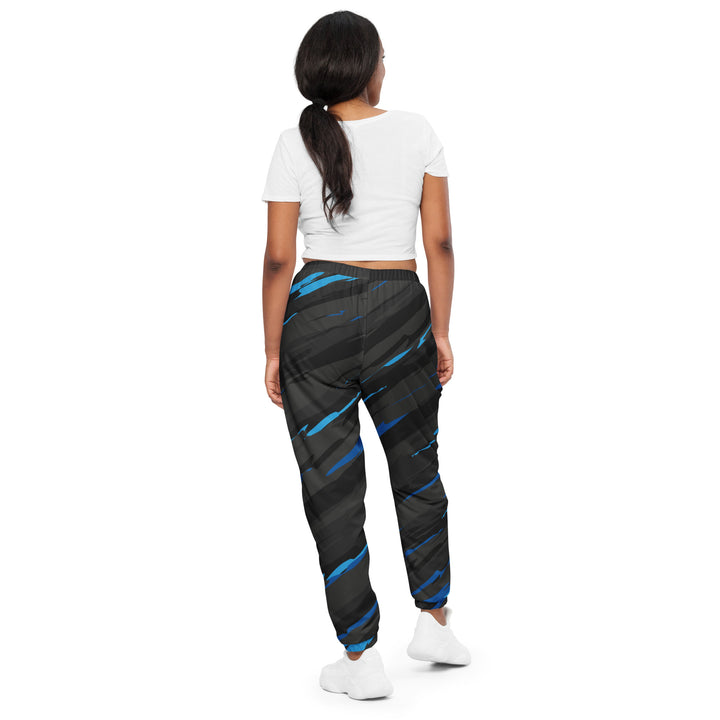 Unisex Track Pants - Grey-Blue Timeline