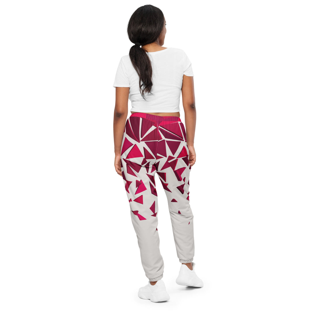 Unisex Track Pants - White-Red Fall