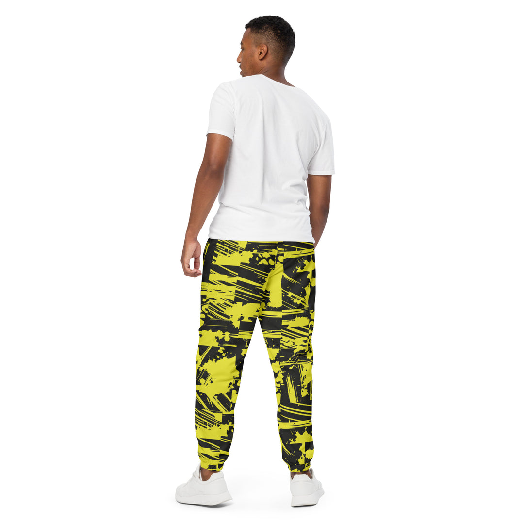 Unisex Track Pants - Yellow-Black Story