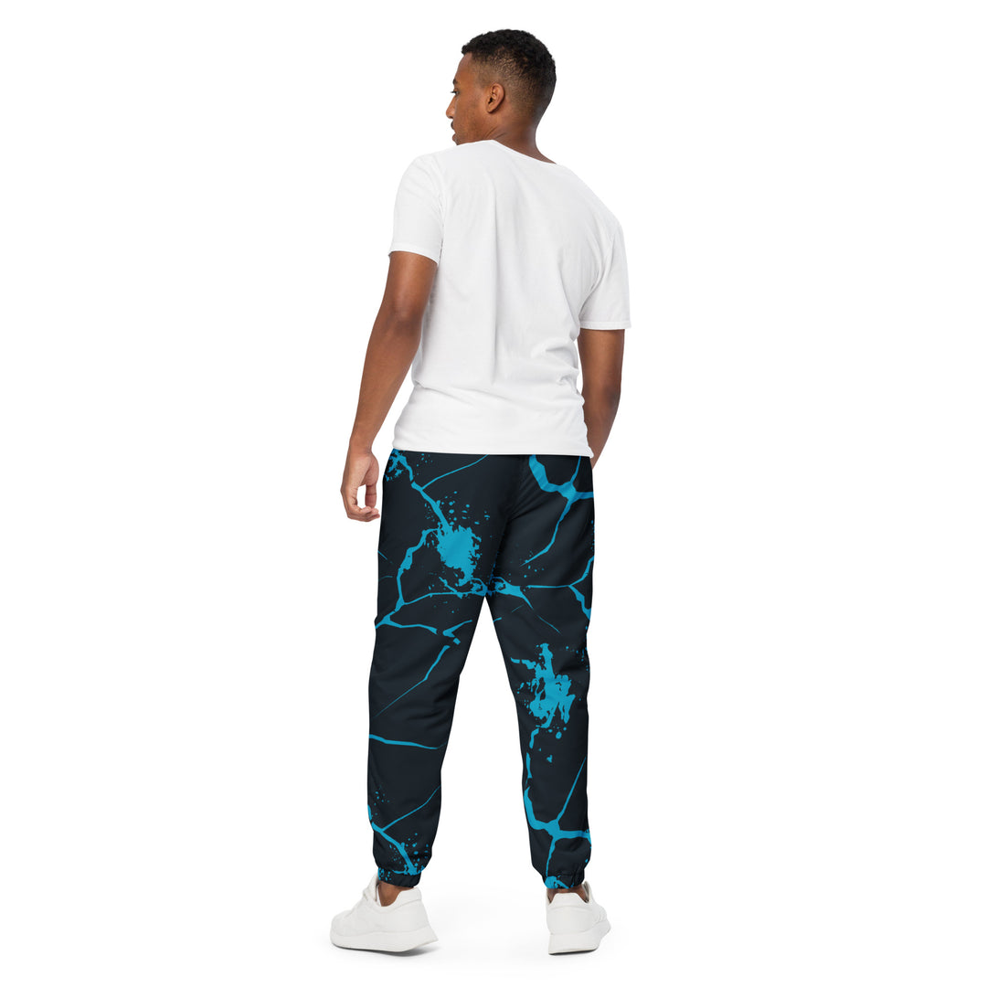 Unisex Track Pants - Black-Blue Nerve