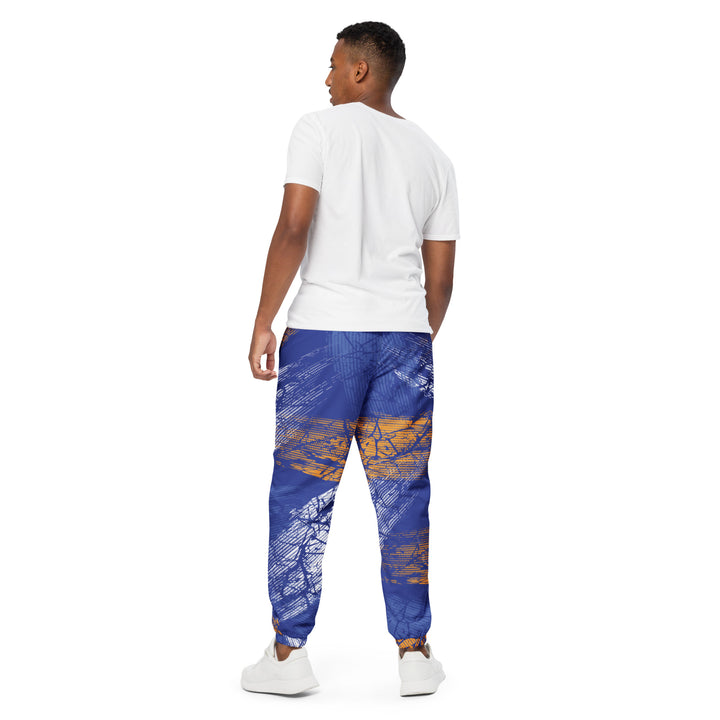 Unisex Track Pants - Blue-Orange Stroke