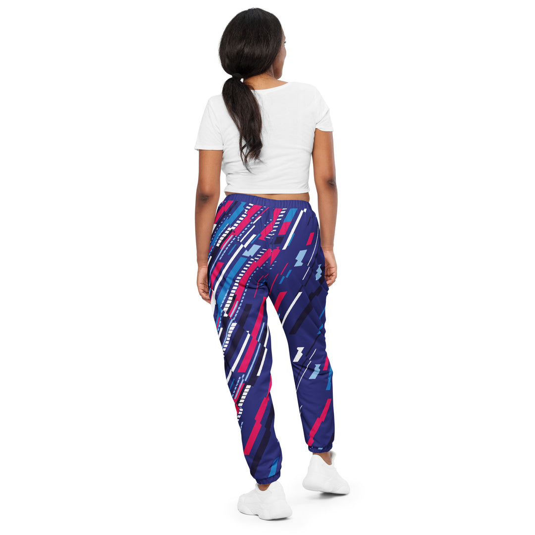 Unisex Track Pants - Purple-Pink Rain