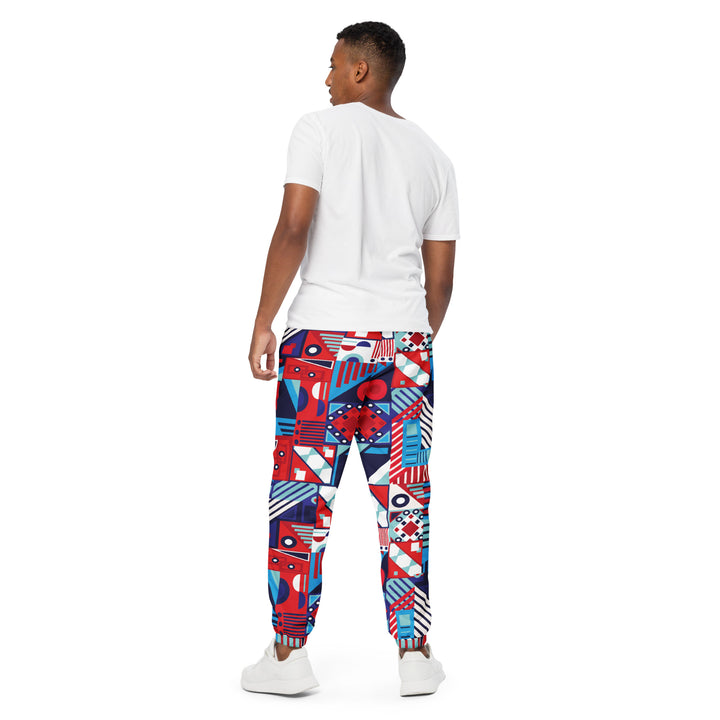 Unisex Track Pants - Red-Blue Kind