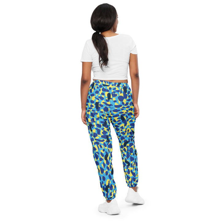 Unisex Track Pants - Blue-Yellow Spot