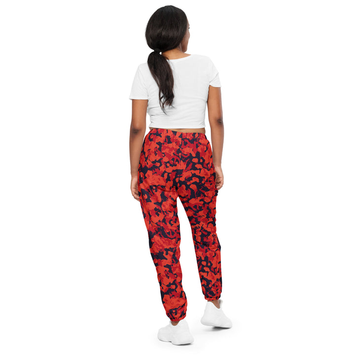 Unisex Track Pants - Red-Black Camouflage