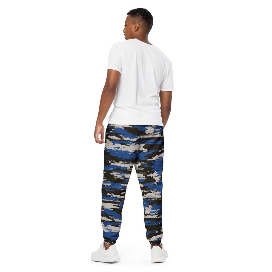 Unisex Track Pants - Black-Blue Landscape