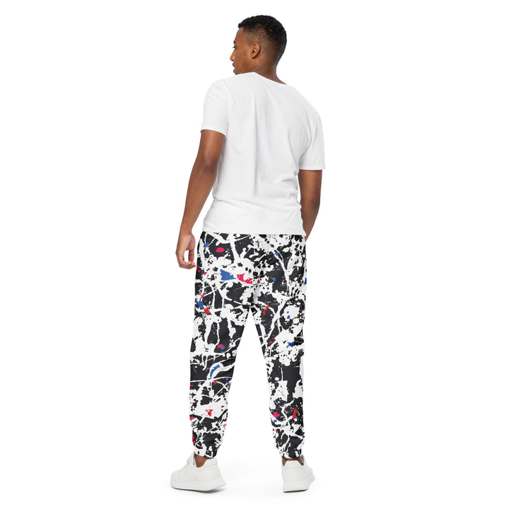 Unisex Track Pants - Black-White Destruction