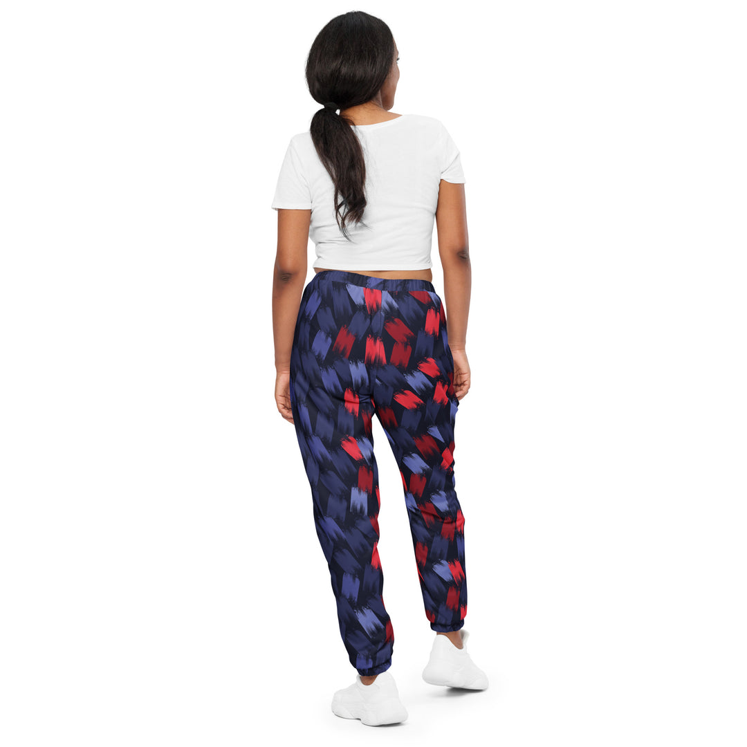 Unisex Track Pants - Purple-Red Stamp