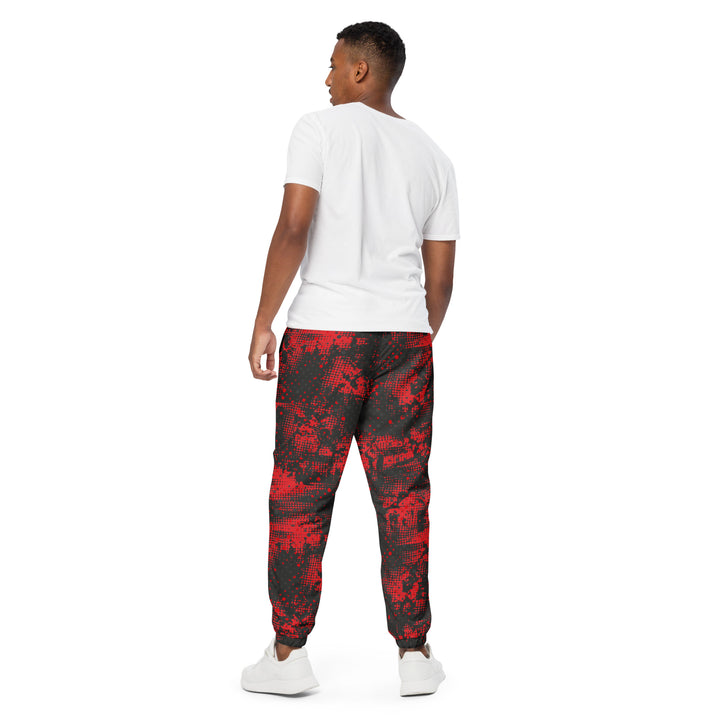 Unisex Track Pants - Red-Black Ruin