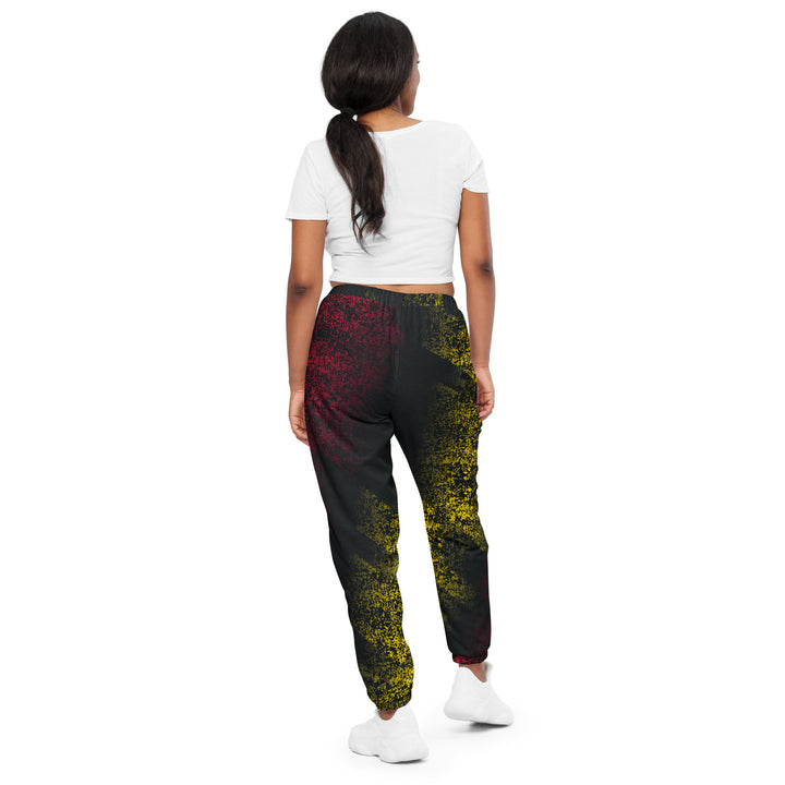 Unisex Track Pants - Red-Yellow Winner